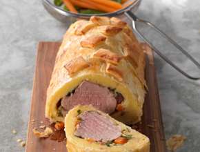 Schweinsfilet im Erdäpfelmantel 
