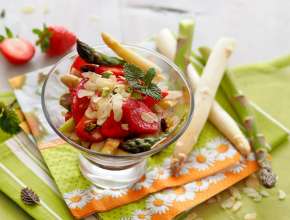 Spargel-Erdbeer-Cocktail