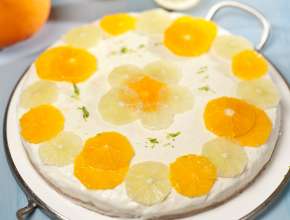 Zitrus-Torte ohne Backen