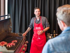 Drei verschiedene Steaks vom Grill 