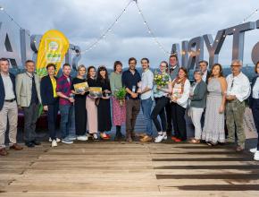 Finalisten, Ehrengäste und Sponsoren beim Bio-Newcomer-Award 2024