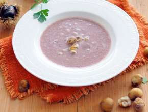 Schilchersturmsuppe mit Äpfeln und Kastanien