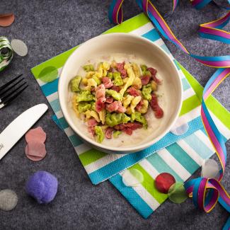 Bunte Spätzle