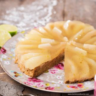 Birnentorte mit Limettengelee