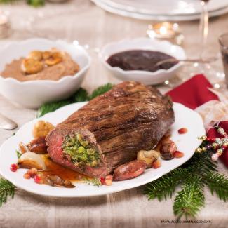 Gefüllter Rindslungenbraten