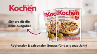Zwei Cover mit dem Text "Sichere dir die neue Ausgabe"