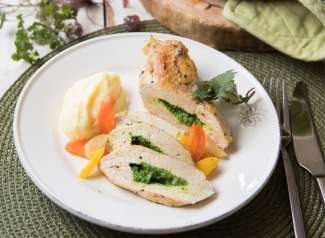 Gefüllte Hühnerbrust