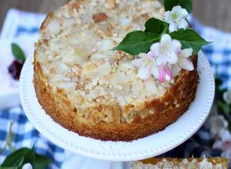 Apfelkuchen mit Mandelkruste