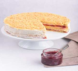 Mürbteigtorte mit Obers-Sauerrahm-Creme