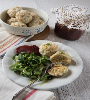 Semmelknödel mit Pilzen