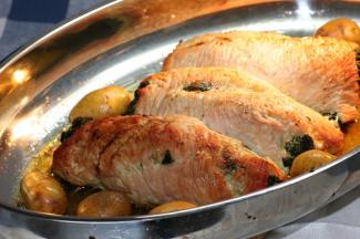 Putenröllchen mit Bärlauch