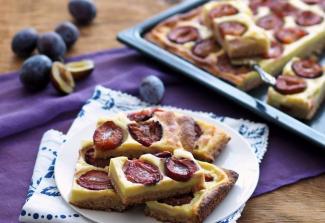 Zweifarbiger Zwetschkenkuchen