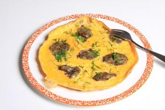 Omelett mit Hendlleber