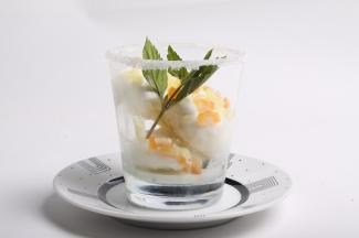 Feines Quittensorbet