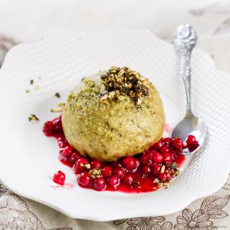 Kürbiskernöl-Germknödel mit Schokoladenfülle