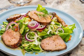Schweinsfilet mit Waldhonig-Pfeffermarinade