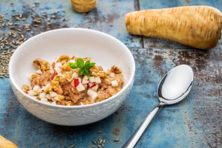 Porridge mit Roggen, Apfel und Zimt