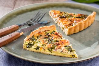 Einfache Bärlauchquiche