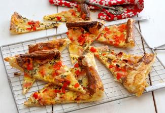 Pizzaecken aus Blätterteig