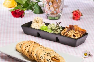 Knäckebrot und Salzstangen