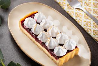 Cheesecake mit Fruchtspiegel