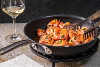 Riesengarnelen mit Knoblauch und Chili