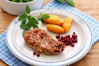 Rehschnitzel in Mandelkruste mit Fruchtsauce | Foto: A. Jungwirth