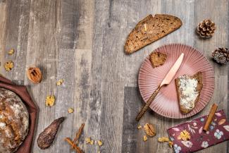 Kletzenbrot mit Roggen- und Weizenmehl