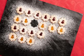 Linzer Bäckerei mit Walnüssen