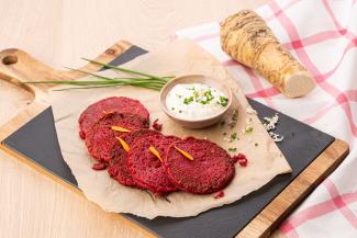 Rote-Rüben-Puffer mit Krendip