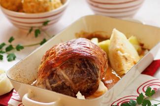 Mostbratl in der Rein mit Stöcklkraut