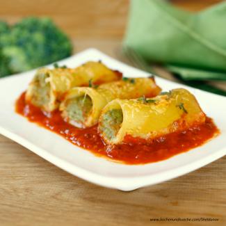 Cannelloni mit Spinat-Brokkoli-Fülle 