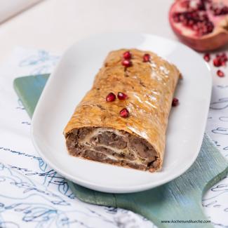 Dinkelteig-Apfelstrudel