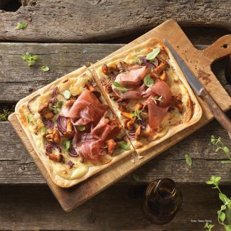 Flammkuchen mit Maroni