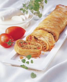 Pikanter Fleischstrudel 