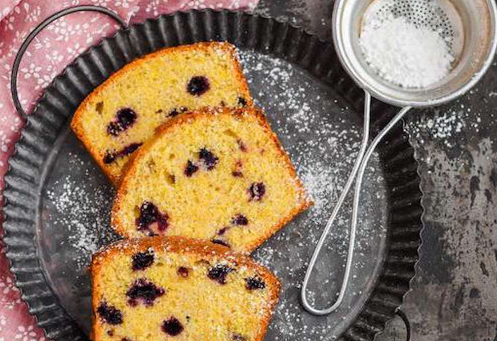 Polentakuchen mit Heidelbeeren » herzhafte Gerichte &amp; Speisen