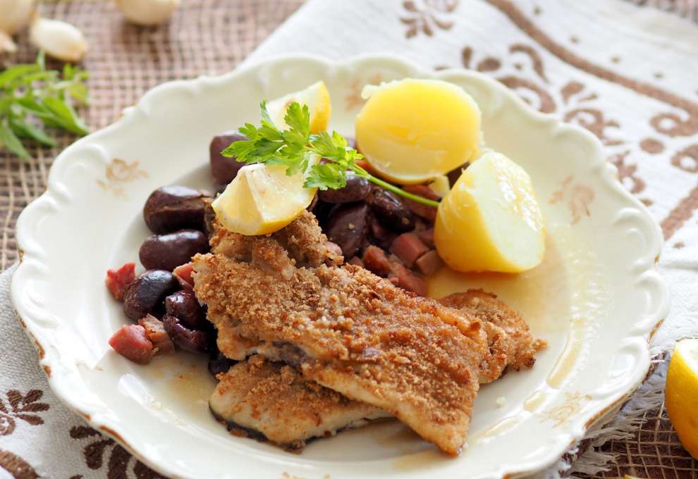 Karpfenfilet in Schwarzbrotbröseln » herzhafte Gerichte &amp; Speisen