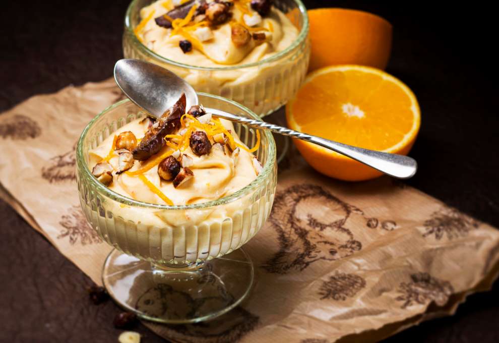 Orangen-Dattelcreme