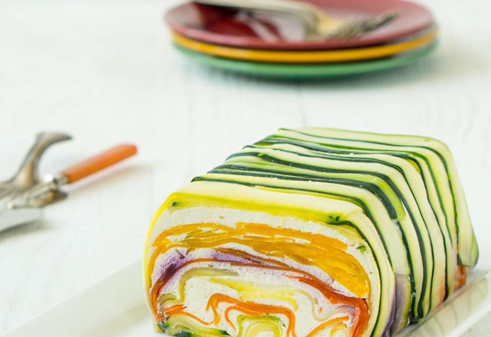 Bunte Karotten-Zucchini-Terrine