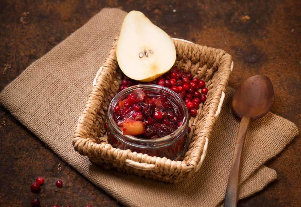 Birnen-Preiselbeeren-Chutney » herzhafte Gerichte &amp; Speisen