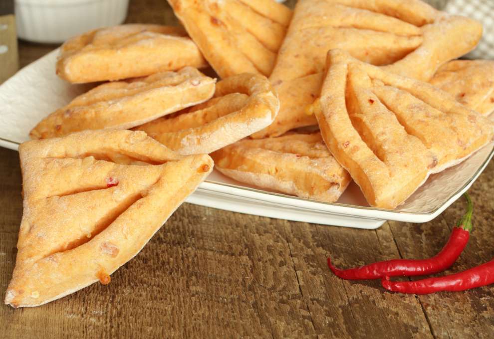 Fingerbrot mit Käse und Chili