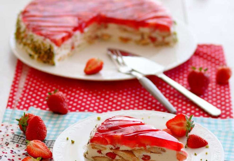 Erdbeer-Gelee-Torte