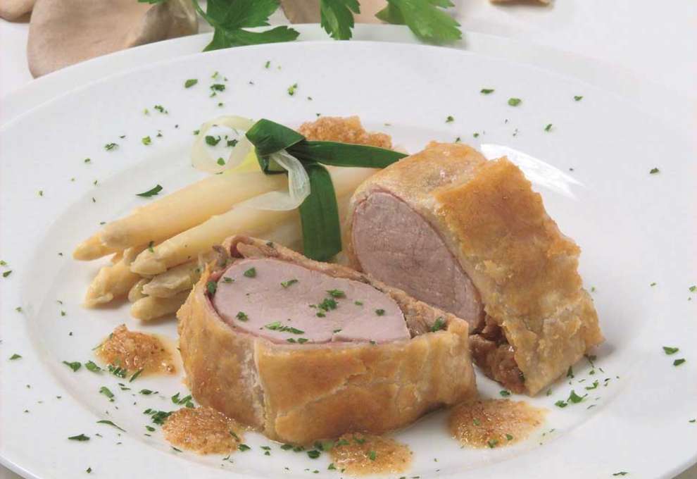 Schweinslungenbraten im Blätterteigmantel