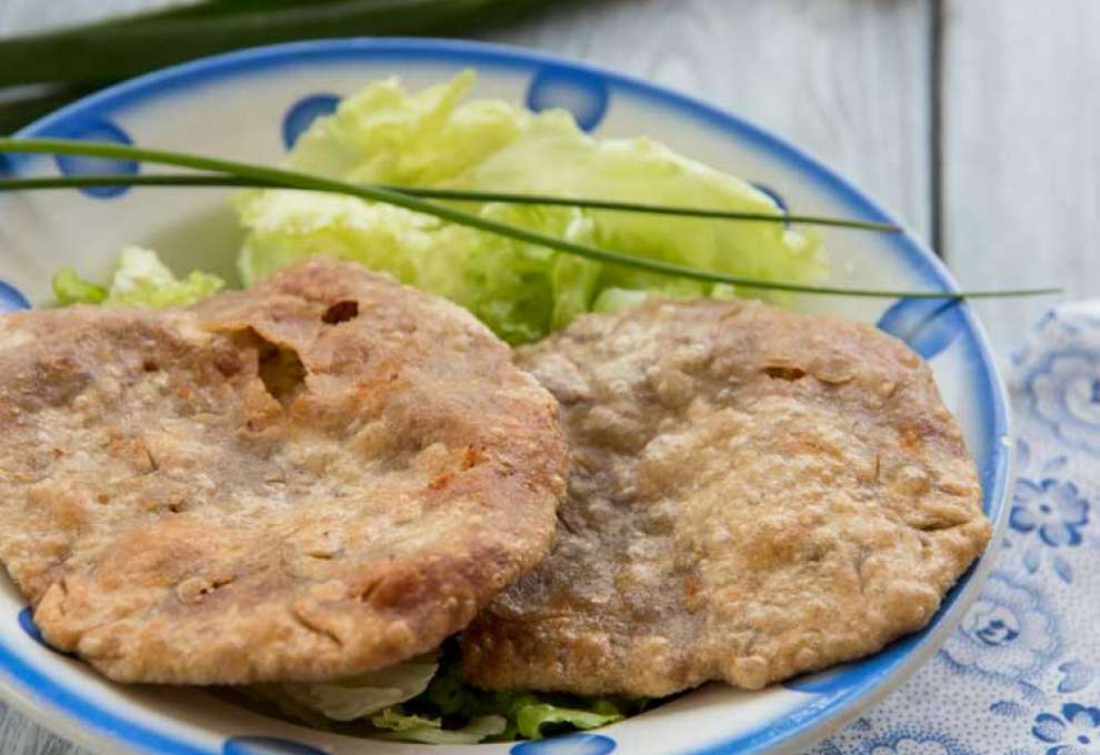 Fleischkrapfen mit Selchfleisch-Erdäpfelfülle