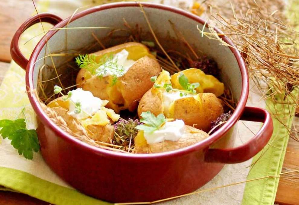 Ofen-Heu-Erdäpfel