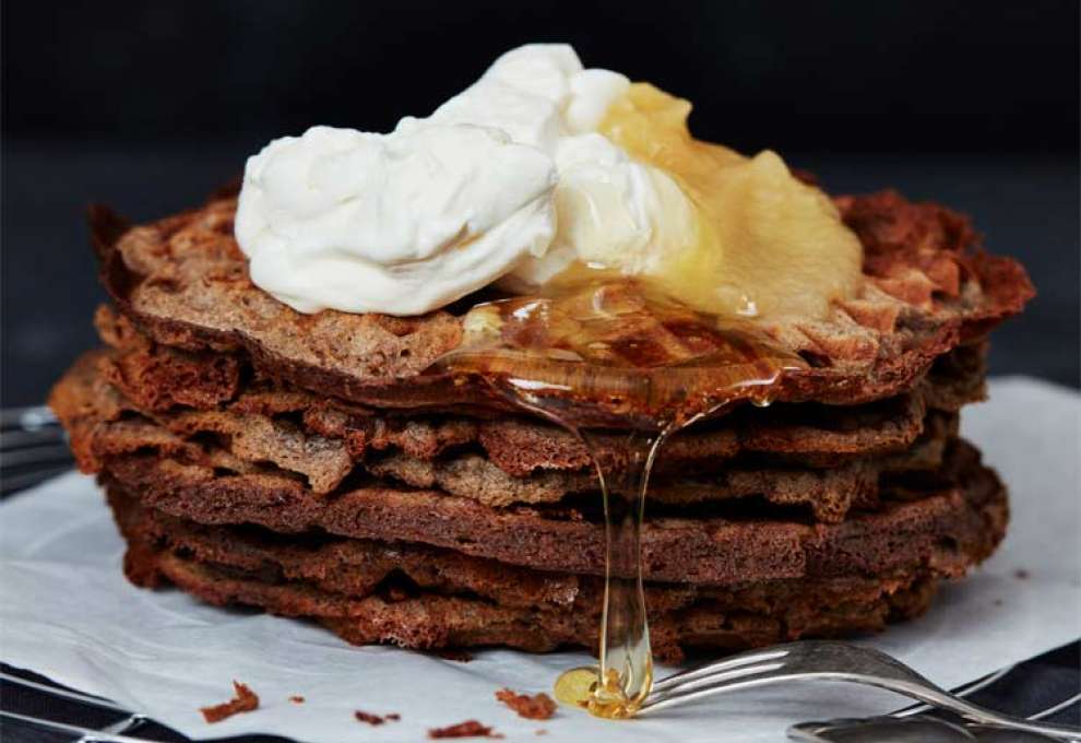 Reis-Buchweizen-Waffeln