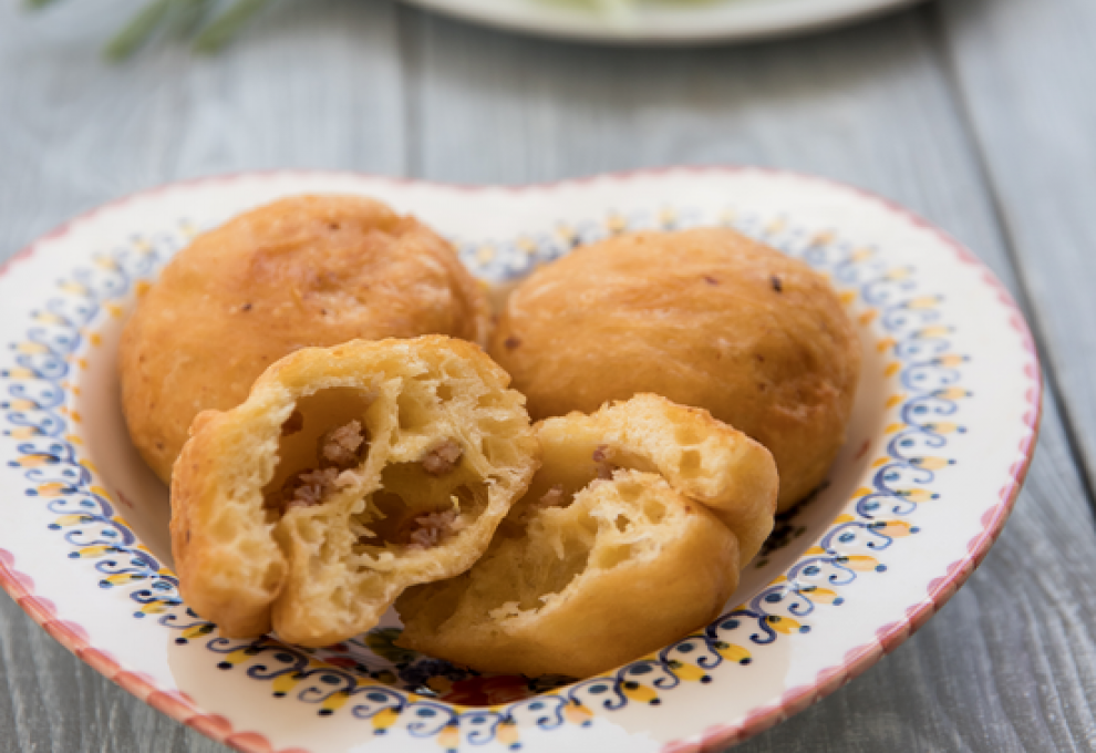 Germteig-Fleischknödel