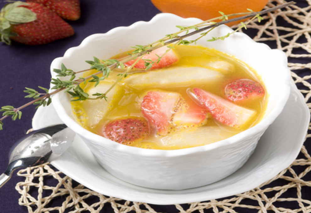 Spargel-Erdbeer-Kompott 