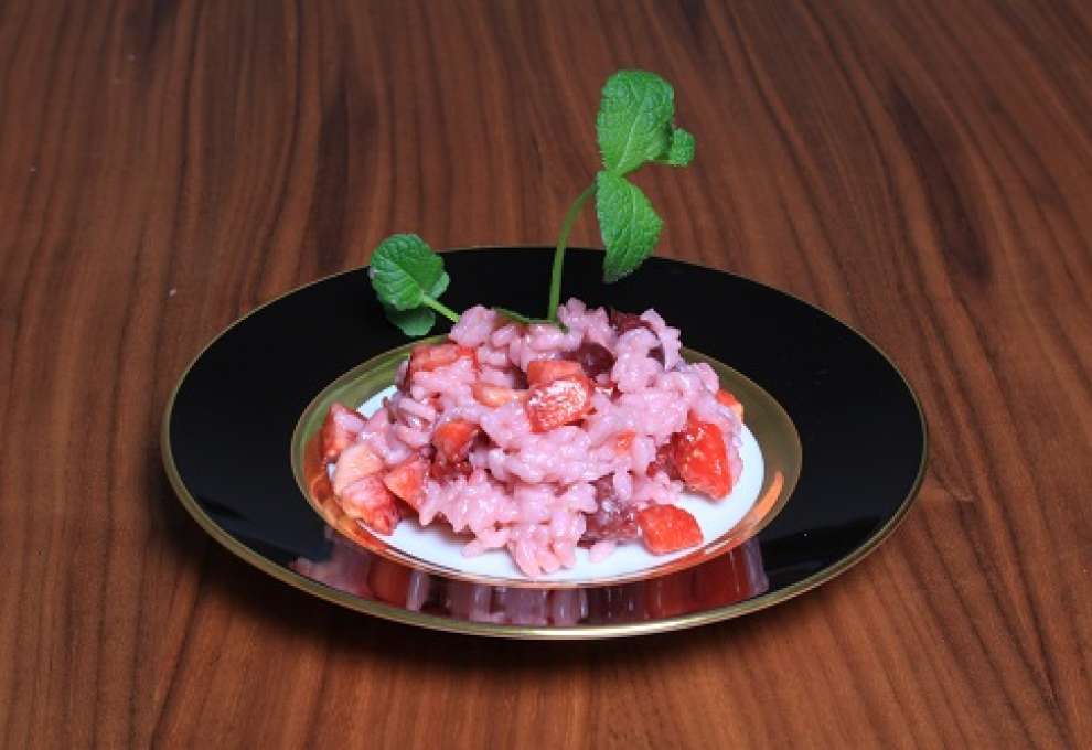 Süßer Erdbeer-Kirsch-Risotto » herzhafte Gerichte &amp; Speisen