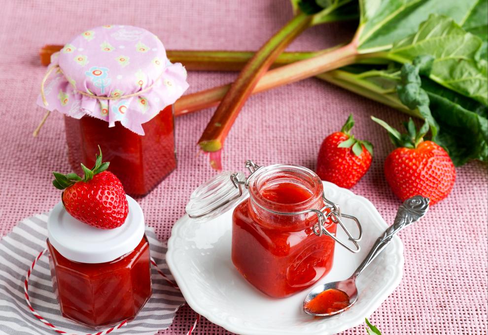 Erdbeermarmelade mit Rhabarber » herzhafte Gerichte &amp; Speisen